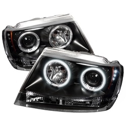 Spyder Auto Jeep Grand Cherokee (WJ) 1999-2004 CCFL Halo LED Projector Headlights 5011121