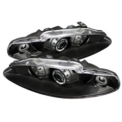 Spyder Auto Mitsubishi Eclipse 1995-1996 LED Halo Projector Headlights 5011428