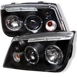 Spyder Auto Volkswagen Jetta 1999-2005 LED Halo Projector Headlights 5012258