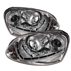 Spyder Auto Volkswagen Rabbit 2006-2009 DRL Projector Headlights 5017512