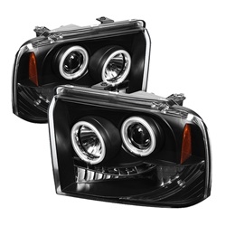 Spyder Auto Ford F-450 Super Duty 2005-2007 CCFL Halo LED Projector Headlights 5030146