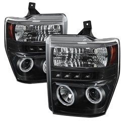Spyder Auto Ford F-450 Super Duty 2008-2010 CCFL Halo LED Projector Headlights 5030160
