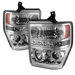 Spyder Auto Ford F-450 Super Duty 2008-2010 CCFL Halo LED Projector Headlights 5030177
