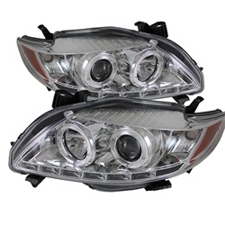 Spyder Auto Toyota Corolla 2009-2010 LED Halo DRL Headlights 5032508