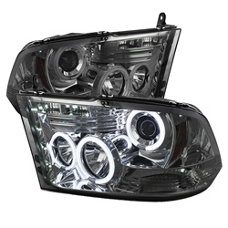 Spyder Auto Dodge Ram 4500 2011-2012 CCFL Halo LED Projector Headlights (Halogen Model Only) 5041975