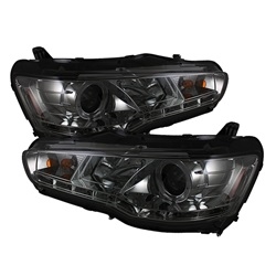 Spyder Auto Mitsubishi Lancer 2008-2014 LED Halo DRL Headlights (Xenon/HID Model Only) 5042248