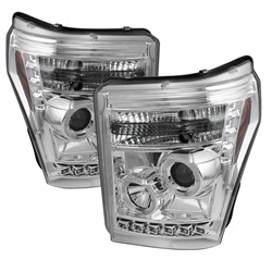 Spyder Auto Ford F-450 Super Duty 2011-2015 LED Halo DRL Headlights 5070265