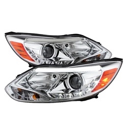 Spyder Auto Ford Focus 2012-2014 DRL Projector Headlights (Halogen Model Only) 5072825