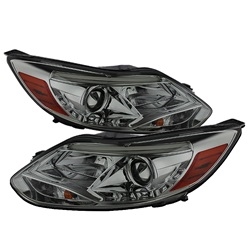 Spyder Auto Ford Focus 2012-2014 DRL Projector Headlights (Halogen Model Only) 5072849