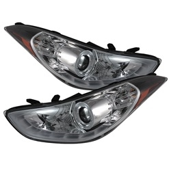 Spyder Auto Hyundai Elantra Coupe 2011-2013 LED Halo DRL Headlights 5073624