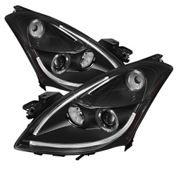 Spyder Auto Nissan Altima 2010-2012 LED Halo Light Tube DRL Projector Headlights 5076830