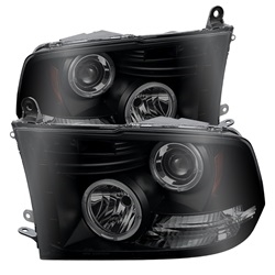 Spyder Auto Dodge Ram 3500 2010-2014 LED Halo Projector Headlights (Halogen Model Only) 5078407