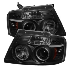 Spyder Auto Ford F-150 2004-2008 LED Halo Projector Headlights (G2 Version) 5078421