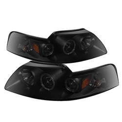 Spyder Auto Ford Mustang 1999-2004 LED Halo Projector Headlights 5078469
