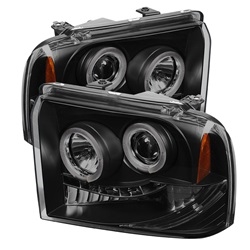 Spyder Auto Ford F-350 Super Duty 2005-2007 LED Halo Projector Headlights 5078483