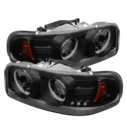 Spyder Auto GMC Sierra 3500 1999-2006 CCFL Halo LED Projector Headlights 5078704
