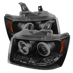 Spyder Auto Chevrolet Tahoe 2007-2014 CCFL Halo LED Projector Headlights 5078759