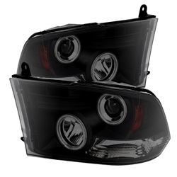Spyder Auto Dodge Ram 3500 2010-2014 CCFL Halo LED Projector Headlights (Halogen Model Only) 5078810