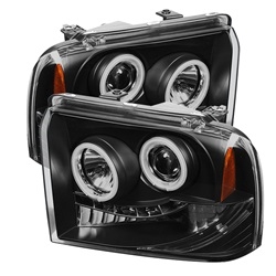 Spyder Auto Ford F-350 Super Duty 2005-2007 CCFL Halo LED Projector Headlights 5078896