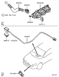 Mitsubishi OEM Auto Heater Control Hose