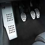 Rennline 99-06 TT Aluminum pedal set-w/dead pedal - 4 piece Silver
