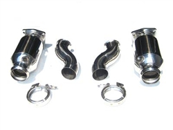 Fabspeed 996TT/X50/GT2 Sport Imported Racing Catalytic Converters with Muffler Bypass Pipes EXTFAB996TTRCMBP