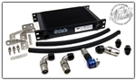 MAP Oil Cooler Kit w/ Setrab 25 Row Oil Cooler Push Lock Mitsubishi Evo 8 & 9 MAP EVO-OCK-PL