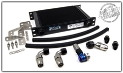 MAP Oil Cooler Kit w/ Setrab 25 Row Oil Cooler Stainless Steel Mitsubishi Evo 8 & 9 MAP EVO-OCK-SS