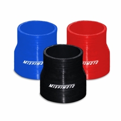 Mishimoto 2" to 2.5" Silicone Transition Coupler, available in black, blue and red MMCP-2025