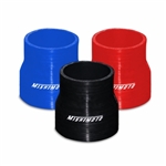Mishimoto 2.25" to 2.5" Silicone Transition Coupler, available in black, blue and red MMCP-22525