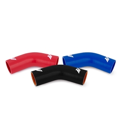Mishimoto 2.5" 45 Degree Silicone Coupler, available in black, blue and red MMCP-2545