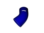 Torque Solution 45 Degree Silicone Elbow: 3.5" Blue Universal