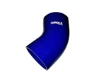 Torque Solution 45 Degree Silicone Elbow: 4" Blue Universal