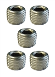 Torque Solution Stainless Steel 1/8" NPT Plug: Universal 5 Pack