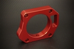 Torque Solution Throttle Body Spacer (Red): Honda Civic Si 2006-2011