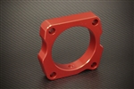 Torque Solution Throttle Body Spacer (Red): Honda Accord V6 2003-2010