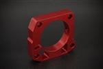 Torque Solution Throttle Body Spacer (Red): Honda Civic Si 1999-2000
