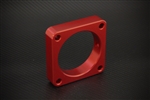 Torque Solution Throttle Body Spacer (Red): Nissan Sentra SE-R Spec V 2007-2012