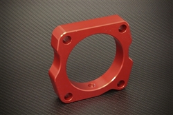 Torque Solution Throttle Body Spacer (Red): Acura TSX 2009+ 2.4L