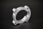 Torque Solution Throttle Body Spacer (Silver): Hyundai Genesis Coupe 2.0T 2010+