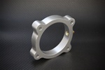 Torque Solution Throttle Body Spacer (Silver): Hyundai Genesis V6 3.8L 2013+