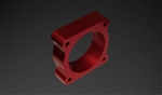 Torque Solution Throttle Body Spacer (Red): Ford Focus ST 2013+