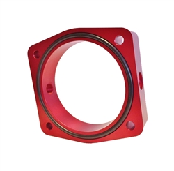 Torque Solution Throttle Body Spacer (Red): Fits Nissan / Infiniti VQ35DE Engine