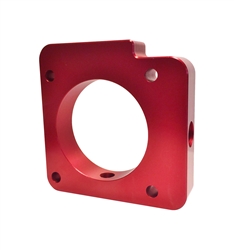 Torque Solution Throttle Body Spacer (Red): Subaru WRX 2006-2014 / STI 2004-2015