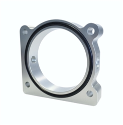 Torque Solution Throttle Body Spacer (Silver): Ford F-150 3.5L Ecoboost / 3.7L V6