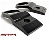 STM BLACK RADIATOR BRACKETS EVO 8/9 stmradbrktblk