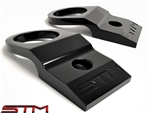 STM BLACK RADIATOR BRACKETS EVO 8/9 stmradbrktblk