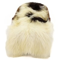 Ivory White w Dark Spots Icelandic Sheepskin