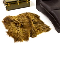 Blonde Brown Double Side-Side Big Rugs Sheepskin