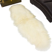 Ivory White Double End-End Big Rugs Sheepskin